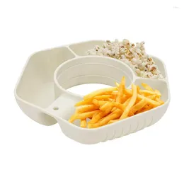 Plates Silicone Snack Ring Large Capacity Tray Grade Nut Bowls Entertaining Eating Supplies For Hiking Car