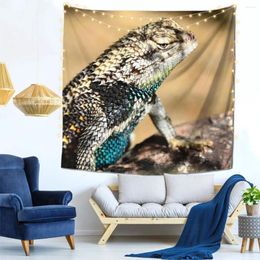 Tapestries Desert Spiny Lizard Wall Decor Tapestry Outdoor Decorative Birthday Gift Soft Fabric Bright Colour