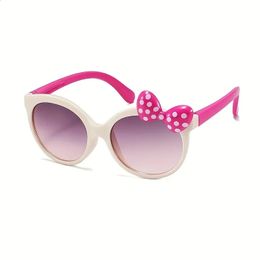 Cute Cartoon Bowknot Sunglasses Girls Kids Children Sunshade Glasses For Climbing Outdoor Sports 240402