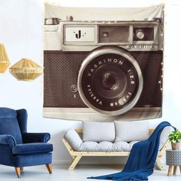 Tapestries Camera Retro Wall Decor Tapestry Indoor Office Perfect Gift Soft Fabric Bright Colour