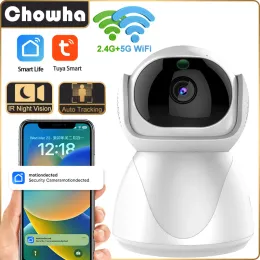 Cameras 2.4G/5G Tuya WiFi Camera Smart Indoor Home Wireless Security Surveillance Camera Auto Tracking Baby Monitor CCTV IP Camera