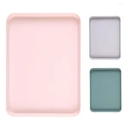 Plates Rectangular Serving Tray Anti Slip Scratch Resistant Plastic Household Tea Kitchen Supplies