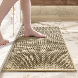 Bath Mats Modern And Minimalist Chenille Floor Mat Household Bathroom Entrance Absorbent Carpet Thickened Door