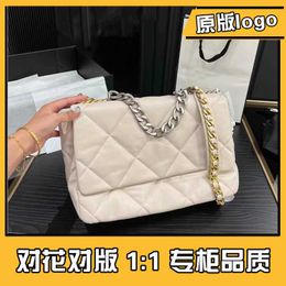 Original Colour matching chain 19bag series full collection large diamond grid thick solid one shoulder fashionable high edition flip for women