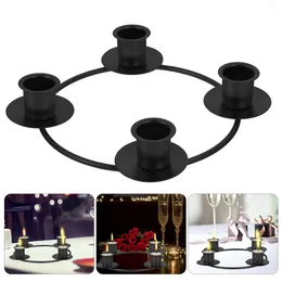 Candle Holders Wrought Iron Holder Wreath Accessories Christmas Decorations Ring Advent