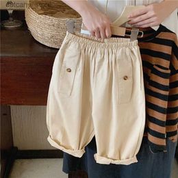 Trousers Girls Pants Long Trousers Cotton 2024 Cute Spring Autumn Teenagers Babys Kids Pants OutdoorTeenagers Childrens Clothing L46