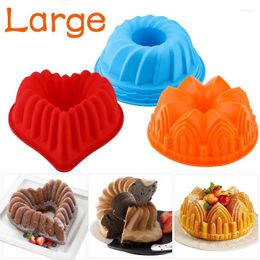 Baking Moulds 3D Food Grade Silicone Mousse Mould Large Size Pastry Cake Mold Bakeware Pan Art Tray Tool Model Tools