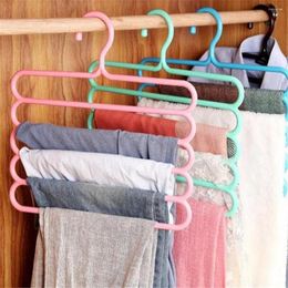 Hangers Multifunction Bedroom Wardrobe Closet Organiser Household 5 Layers Pants Storage Rack Clothes Hanger Trousers