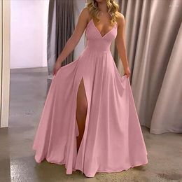 Casual Dresses Women Ball Gown Elegant Off Shoulder Evening Dress With V Neck Backless Design For Prom Parties Special Occasions