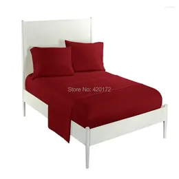 Bedding Sets Wholesale Solid Colour Sheets Fitted Bed Sheet And Pillow Case With Factory Price