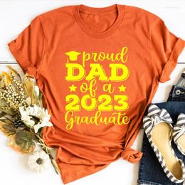 Women's T Shirts Proud Dad 2024 Graduate Shirt Graduation Gift Senior Harajuku Tops M