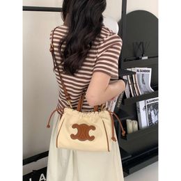 Tote Designer Sells Branded Women's Bags at 50% Discount New Handbag Triumphal Drawstring Bag Womens One Shoulder Crossbody Small