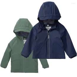 Jackets Hooded Waterproof Jacket Girls PU Rain Baby Boy Coat Sport Children Windbreaker Outdoor Beach Kids Outerwear Clothes Raincoat