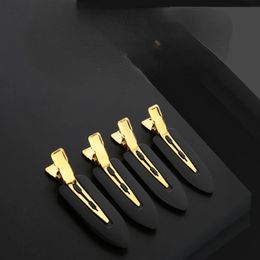4pcs New Seamless Makeup Leaf Clip Liu Seaside Clip Gold-plated Luxury Pet Series Hair Clip Hairdressing Tools