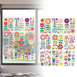 Party Decoration 9Pcs Window Stickers Seasons Decals Wall Decor Art Sticker For Shop Living Room Home Office