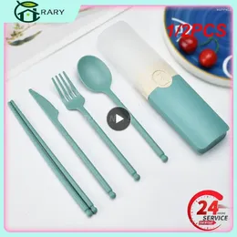 Dinnerware Sets 1/2PCS With Carrying Box Knife Fork Spoon Chopsticks High Quality Tableware Cutlery Set Travel Picnic