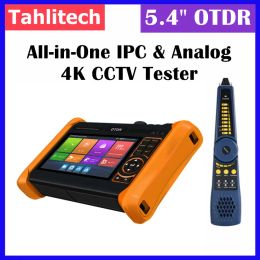 Display 4K CCTV IPC Tester Monitor 5.4 inch IPS touch screen Android system 1310nm/1550nm With VFL OPM LS OTDR IPC Tester Fibre tester