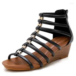Dress Shoes Plus Size 36-42 For Women Summer Fashion Casual Outdoor Beach Comfortable Flat Bottom Sandals Platform Heels