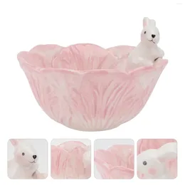 Dinnerware Sets Ceramic Bowl Flower Eating Cereal Salad Rice Pasta Soup Dessert Storage Container For Party Kids Children