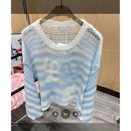 loewve sweater Designer Fashion Women's Sweaters Korean Fashion Lantern Sleeve Soft Mohair O Neck Sweater Women 641 lowew sweater