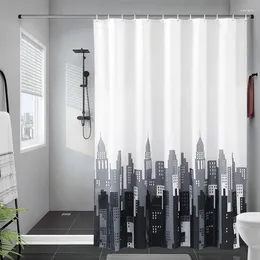 Shower Curtains Simplicity Waterproof Bath Curtain Home El Thicked 180x200 240x200 200x200 300X200CM Large Polyester