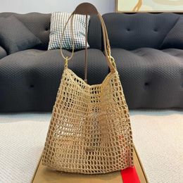 Designer Bag Yslbags Straw Bag Raffias Crochet Shoulder Bags Luxury Handbags Women Crossbody Totes Top Quality Beach Bag Leather Shopping Bags Wallet 460
