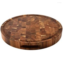 Baking Moulds Acacia Wood End Grain Cutting Boards Wooden Butcher Block Thick Board Round Chopping