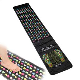 Chinese Foot Acupressure Massager Foot Relaxation Mat Feet Therapy Cushion Stone Reflexology Walk Stress Pain Tension Relief Pad 240402