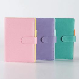 Macaron Cute Leather Spiral Notebook Candy Personal Agenda Planner Organizer Stationery Fine Binder Travel Journal Gift