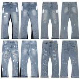 Pants Men Designer galleryd jeans womens jean clothing Jeans baggy Pant Sleeve Pants Women Sweatpants Speckled Couple Versatile Straight Casual High Quality Jeans