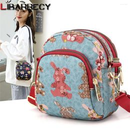 Shoulder Bags 2024 Small Ladies Bag Fashion Flower Pattern Design High Quality Nylon Women Messenger Travel Bolso Mujer