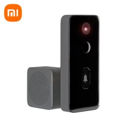 Doorbells Xiaomi Video Doorbell 2 MJML02FJ AI Smart Doorman Human Detect 3Day Cloud Storage Voice Change 2Way Talk Night Vision DND