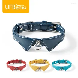 Dog Collars Leather Cat Adjustable Fashion Personalised Custom Puppy Kitten