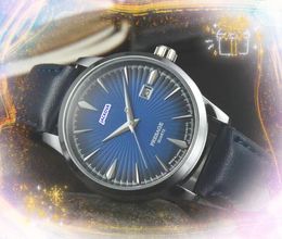 High Quality Quartz Automatic Movement Watches Three Stiches Design Clock Fashion Classic Style Leather Strap Luminous Wristwatch montre de luxe gifts