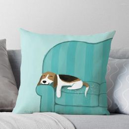 Pillow Happy Couch Dog Cute Beagle Throw Luxury Cover Decorative Sofa