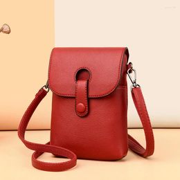 Evening Bags Ladies Diagonal Shoulder Mobile Phone Bag Long Coin Purse PU Wallet Women Mini Crossbody Messenger