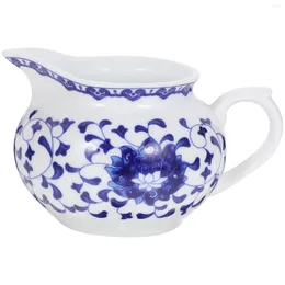 Dinnerware Sets Sauce Pitcher Ceramic Coffee Syrup Decorative Flower Pattern Gravy Jug For Home Restaurant