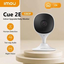 Cameras IMOU Indoor Cue 2E 2MP Wifi Security Camera Baby Monitor Night Vision Human Detection IP Camera Video Surveillance