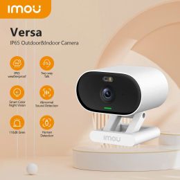 Cameras IMOU Versa 2MP Wifi Indoor and Outdoor Camera Human Detection Security Surveillance Color Night Vision Weatherproof IP Camera