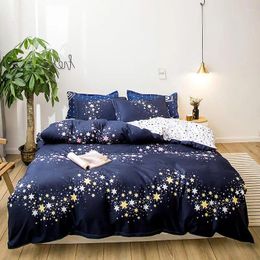 Bedding Sets Set 240X220 King Size Duvet Cover With Pillowcase Cartoom Star Printed Quilt Bed Linen Sheet