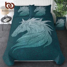 Bedding Sets BeddingOutlet Horse Duvet Cover Set Animal For Kids 3d Print Texture Bedspread Modern Bed Cozy Home Textiles