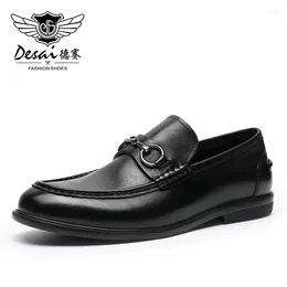 Casual Shoes DESAI Loafers For Men Genuine Leather Driving Fashion Work Designer 2024 Arrival Original