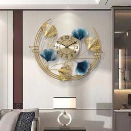 Wall Clocks Minimalist Nordic Clock Luxury Decoration Round Korean Watch Designer Free Shiping Orologi Da Parete Room Decorarion