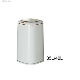 Waste Bins Smart Trash Can Touchless Motion Sensor Trash Can with Automatic Lid Kitchen Garbage Bin Waterproof for Office Bathroom Bedroom L46