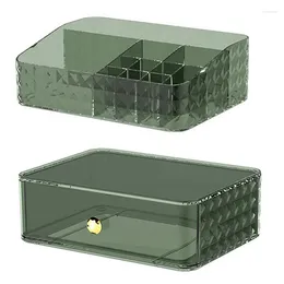 Storage Boxes AFBC Makeup Organizer For Vanity Stackable Dresser Bathroom Countertop Cosmetic Display Cases