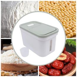 Storage Bottles 10 Kg Large Flour Grain Container Sealed Rice And Bean Packaging Machine Food Tank Organizers