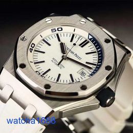Celebrity AP Wrist Watch Royal Oak Offshore Automatic Machinery Precision Steel Date Watch 15710ST.OO.A002CA.02 White Disk 42mm