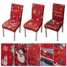 Chair Covers Christmas Cover Spandex Elastic Slipcover Case Stretch For Party El Living Room Wedding Banquet