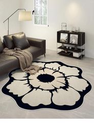 Carpets GBB0346 Living Room Carpet Circular And Irregular Bedroom Light Luxury High-end Sofa Coffee Table Chair Floor Mat