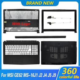 Cases NEW Laptop LCD Back Cover/Front Bezel/Hinges/Palmrest/Bottom Case For MSI GP62 6QG GV62 GL62 6QF GP62MVR MS16J9 GP62MVR GL62M